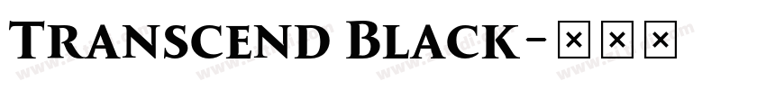 Transcend Black字体转换